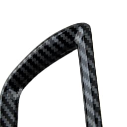 Plastic Middle Air Outlet Vent Cover Trim Frame Decor Fit for Mazda 3 Axela 2014-2016 2017 2018 2019 Black Carbon Fiber Style