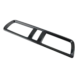 Plastic Middle Air Outlet Vent Cover Trim Frame Decor Fit for Mazda 3 Axela 2014-2016 2017 2018 2019 Black Carbon Fiber Style