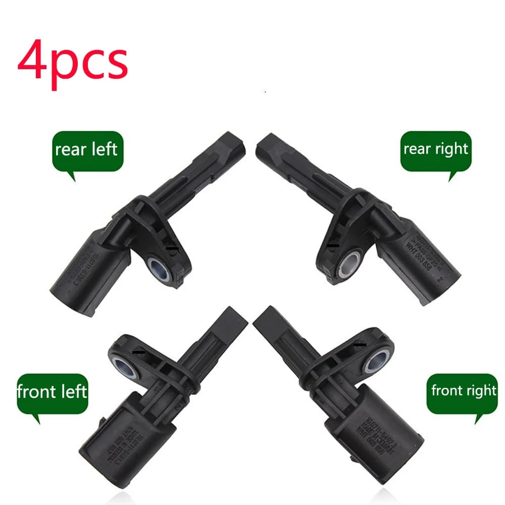 4pcs ABS WHEEL SPEED SENSOR FOR AUDI VW VOLKWAGEN SEAT SKODA FRONT REAR LEFT RIGHT WHT003856 WHT003857 WHT003858 WHT003859