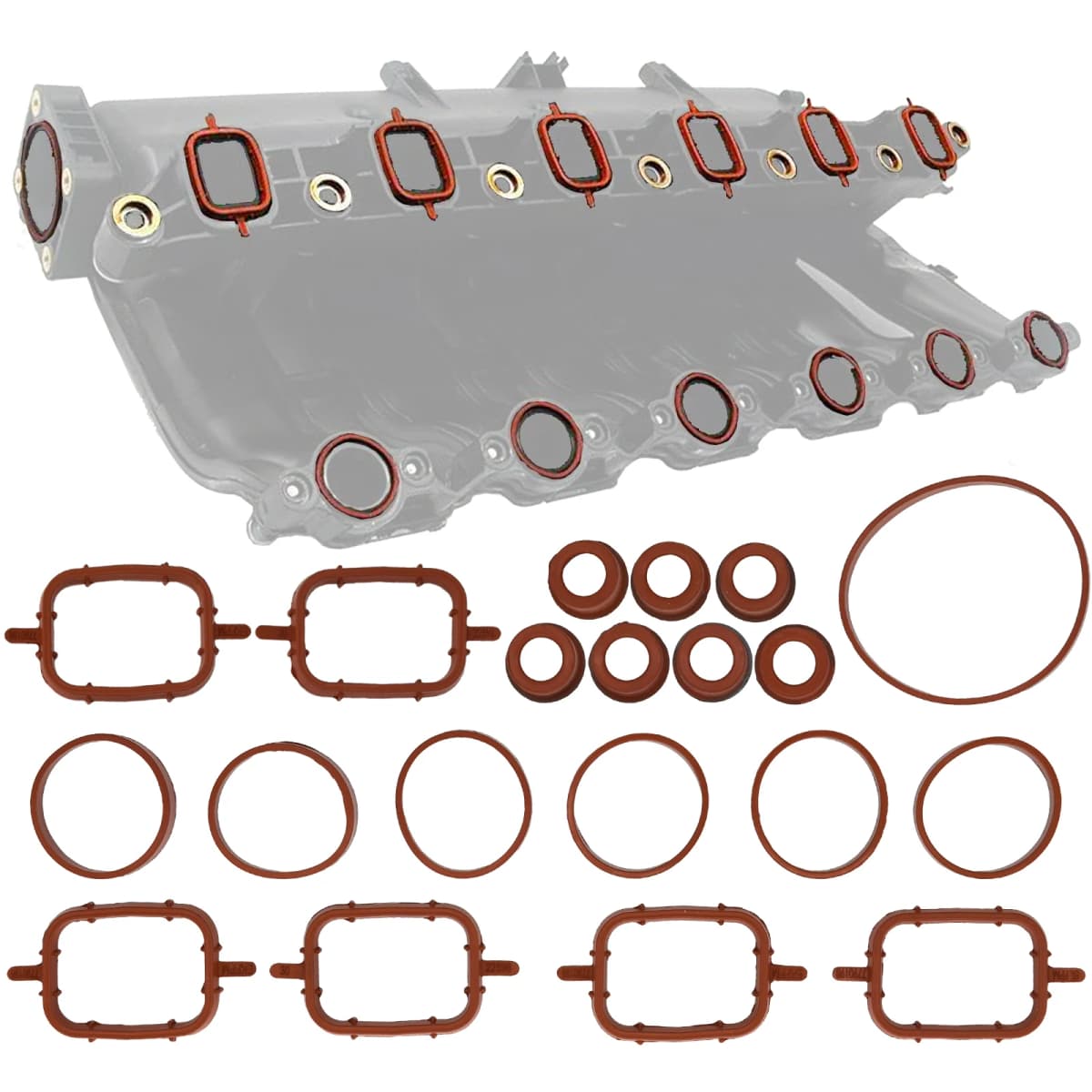 20x Car Parts Intake Inlet Manifold Gasket Diesel Kit For BMW X3 X5 Series M57 M57N E39 E46 E90 E83 E53 E70 E71 3.0d 11612246945