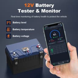 ANCEL BM200 12V Battery Monitor Car Battery Health Monitoring Battery Tester Wireless Bluetooth 4.2 For Android IOS APP