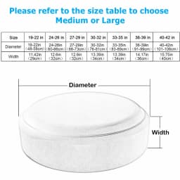 4 Packs Adjustable 19"-36" Silver Wheel Tire Covers for Sedan RV Camper Van SUV Wheel Oxford Waterproof UV Sun Protectors