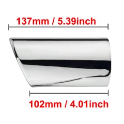 Car Tailpipe Exhaust Muffler Tip Pipe Cover For VW Touran 5T1 TIGUAN MK2 GOLF MK7 POLO 6R JETTA MK6 Auto Accessories