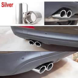 Car Tailpipe Exhaust Muffler Tip Pipe Cover For VW Touran 5T1 TIGUAN MK2 GOLF MK7 POLO 6R JETTA MK6 Auto Accessories