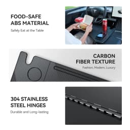 YZ For Tesla Model 3 Highlan Modle Y X S 2018-2026 Steering Wheel Laptop Tray Travel Desk Portable Office Table Car Accessories