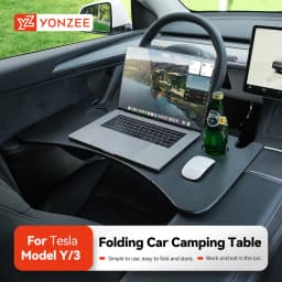 YZ For Tesla Model 3 Highlan Modle Y X S 2018-2026 Steering Wheel Laptop Tray Travel Desk Portable Office Table Car Accessories
