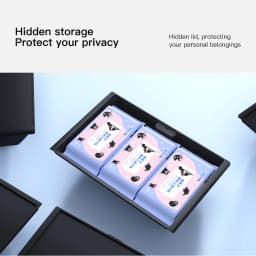 YZ For Tesla Model Y Juniper YL Underseat Storage Box Seats Drawer TPE Hidden Storage Tray Push Pull Car Organizer Accessories