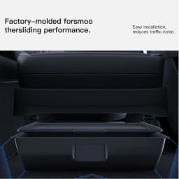 YZ For Tesla Model Y Juniper YL Underseat Storage Box Seats Drawer TPE Hidden Storage Tray Push Pull Car Organizer Accessories