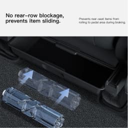 YZ For Tesla Model Y Juniper YL Underseat Storage Box Seats Drawer TPE Hidden Storage Tray Push Pull Car Organizer Accessories