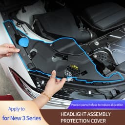 Car Engine Compartment Protective Cover For BMW 3 Series G20 2020-2025 Dustproof Headlight Modification Decoration Accessories