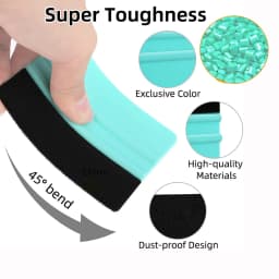 ALIWRAP 10pcs Vinyl Squeegee Applicator Felt Fabric Scraper for Vinyl Wrap Car Stickers Carbon Film Install Window Film Tinting