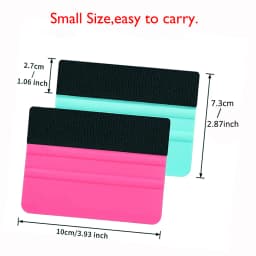 ALIWRAP 10pcs Vinyl Squeegee Applicator Felt Fabric Scraper for Vinyl Wrap Car Stickers Carbon Film Install Window Film Tinting