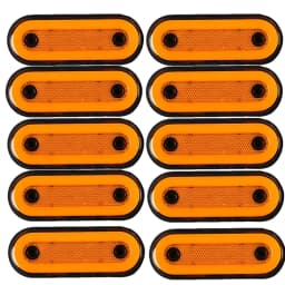 10pcs 12V-24V Truck Side Marker Light LED Trailer Lights Reflector Bus Van Clearance Lights For DAF truck For Isuzu