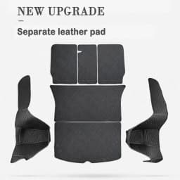 Leather Trunk Mats Fully Surrounded Waterproof Non-Slip Liner Custom Floor mat for Tesla Model Y Juniper 3 Highland 2017 to 2025