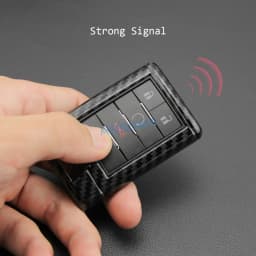 For 2008-2019 Cadillac DTS STS CTS SRX XTS ATS Escalade Chevrolet Corvette Carbon Fiber Car Key Fob Cover Case Chain Shell Ring
