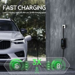 AFEEV Portable EV Charger Type2 IEC62196-2 16A EVSE Fast Charging Cable Type1 SAE J1772 Wallbox 3.5KW GBT Electric Car Charger