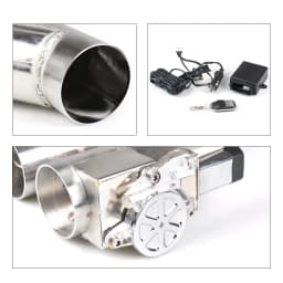 2'' 2.25'' 2.5" 3" Electric Exhaust Cutout Kit Y pipe Exhaust Control Valve With Dual Valve System Switch Remote Control Kit