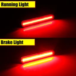 Red LED Car Rear Bumper Reflector Brake Tail Lights Fog Lights W/ Sequential Turn Signal Lights For 2007-2014 Toyota FJ Cruiser