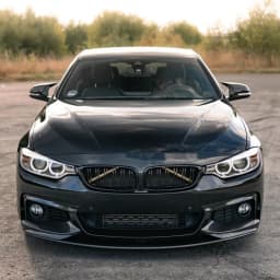 For BMW 4 Series F32 F33 F36 420i 430i 420d M440i 2014-2020 4Pcs Front Bumper Lip ABS Glossy Black Or Carbon Fiber Look Spoiler
