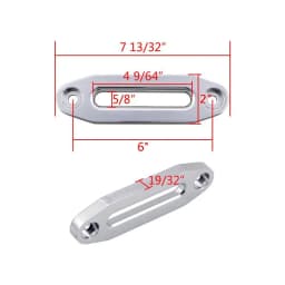 6inch 152mm winch aluminum guide rope guide winch rope hook aluminum alloy rope guide Hawse Fairlead SUV ATV UTV