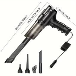 1 Wired Handheld Vacuum Cleaner, 12V Cigarette Lighter Power Supply, 100W High-Power Portable Car Mini Vacuum Cleaner