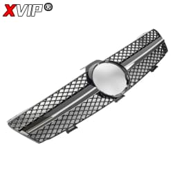 XVIP Chrome Silver Diamonds Style Bumper Grille For Mercedes Benz CLS-Class W219 CLS350 CLS500 05-08 AMG GTR Style Upper Grilles