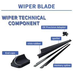 19"+18"+10" For MINI Cooper R56 Hatch 2006-2013 Front Rear Wiper Blades Brushes Cutter Accessories Windscreen Windshield Window