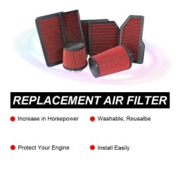 High Flow Car Sport Air Intake Filter For Seat Ibiza Arona Leon Toledo, Audi A1 A3 Q2, Skoda Fabia Karoq, Volkswagen Polo Up