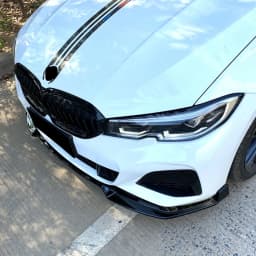 Gloss Black Car Front Bumper Splitter Lip For BMW 3 Series G20 G21 320i 330i 2019-2022 M Sport Diffuser Guard Body Kit Cover