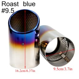 2Pcs/Set Stainless Steel Car Exhaust Muffler Tip Pipes Covers for Audi A1 A3 A4 TT 2009-2015/VW Volkswagen PASSAT