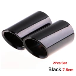 2Pcs/Set Stainless Steel Car Exhaust Muffler Tip Pipes Covers for Audi A1 A3 A4 TT 2009-2015/VW Volkswagen PASSAT