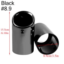 2Pcs/Set Stainless Steel Car Exhaust Muffler Tip Pipes Covers for Audi A1 A3 A4 TT 2009-2015/VW Volkswagen PASSAT