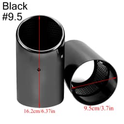 2Pcs/Set Stainless Steel Car Exhaust Muffler Tip Pipes Covers for Audi A1 A3 A4 TT 2009-2015/VW Volkswagen PASSAT