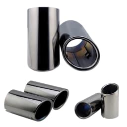 2Pcs/Set Stainless Steel Car Exhaust Muffler Tip Pipes Covers for Audi A1 A3 A4 TT 2009-2015/VW Volkswagen PASSAT