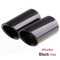 2Pcs/Set Stainless Steel Car Exhaust Muffler Tip Pipes Covers for Audi A1 A3 A4 TT 2009-2015/VW Volkswagen PASSAT