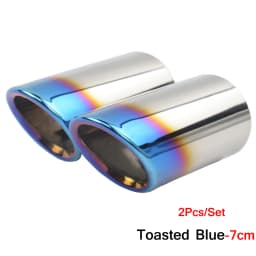 2Pcs/Set Stainless Steel Car Exhaust Muffler Tip Pipes Covers for Audi A1 A3 A4 TT 2009-2015/VW Volkswagen PASSAT