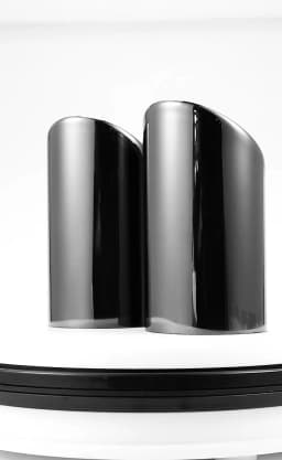 2Pcs/Set Stainless Steel Car Exhaust Muffler Tip Pipes Covers for Audi A1 A3 A4 TT 2009-2015/VW Volkswagen PASSAT
