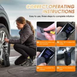 Car Inflation Pump Wireless Portable Electric Tire Inflator Air Pump Handheld Charging For Car Bicycle Motorcycle Air Compressor
