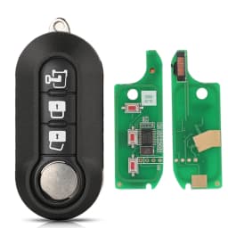 jingyuqin 2/3 Buttons 434Mhz ID46 Car Remote Key For Abarth 500 595 500 124 695 5CC Delphi/Marelli 71752289 6000628973