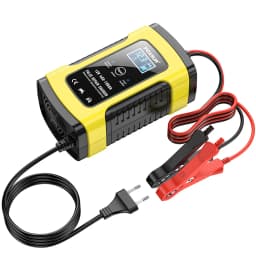 Foxsur Full Automatic Car Battery Charger 12V 5A Smart Fast Power Charging for AGM GEL Wet Dry Lead Acid Digital LCD Display