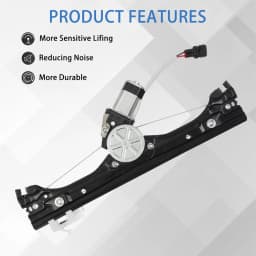 52060970 51876269 Black Car Window Front Left Driver Side 2pin Window Regulator Assembly With Motor For Fiat 500 1.4L 2012-2019