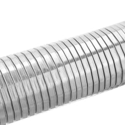 250mm Universal Stainless Steel Exhaust Middle Link Pipe Flexible Polylock Exhaust Pipe Quick Repair Tube