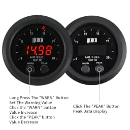 12V Wideband Air Fuel Ratio Gauge Afr Gauge Wideband Kit LED Digital Display With Wideband Sensor