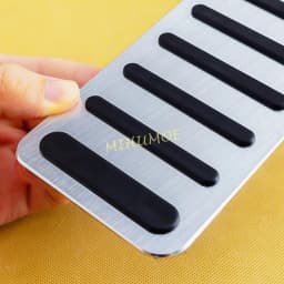 LHD Silver Footrest Dead Foot Rest Pedal Pad Cover Aluminium For Honda Accord 2018-2022 2023 2024 2025 Accessories