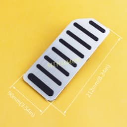 LHD Silver Footrest Dead Foot Rest Pedal Pad Cover Aluminium For Honda Accord 2018-2022 2023 2024 2025 Accessories