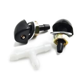 2Pin Car Windshield Washer Reservoir Bottle Tank W/12V Pump Hose Jet Universal Perfect Match For The Car