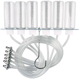 Diesel Engine Injector Flow Meter Test Kit 6-Cylinder Common Rail Adapter Leak Diagnosis Kit