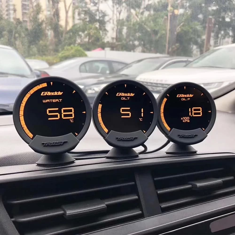 Greddi Sirius 7 Colors LCD Head Up Display Boost Water&Oil Temp Oil Press RPM Fuel Pressure Air-fuel Ratio EGT Gauge