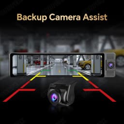 H330 Dash Cam 3 Channel Rearview Mirror Front Inside Rear 4K+1080P+1080P WiFi GPS Dual Lens Car Dvr Camera Infrared Night Vision