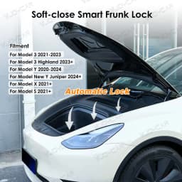 Front Trunk Electric Suction Lock for Tesla Frunk Soft Closing Model Y / Y Juniper / YL / X / S/ 3 Highland Frunk Auto Closer